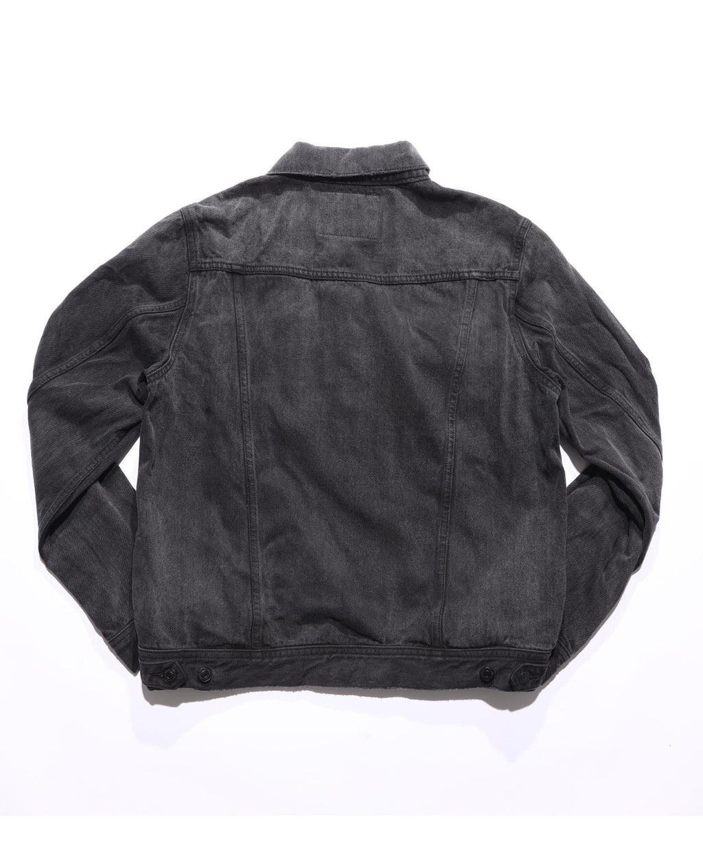 12oz SOFT BLACK DENIM TRUCKER JACKET