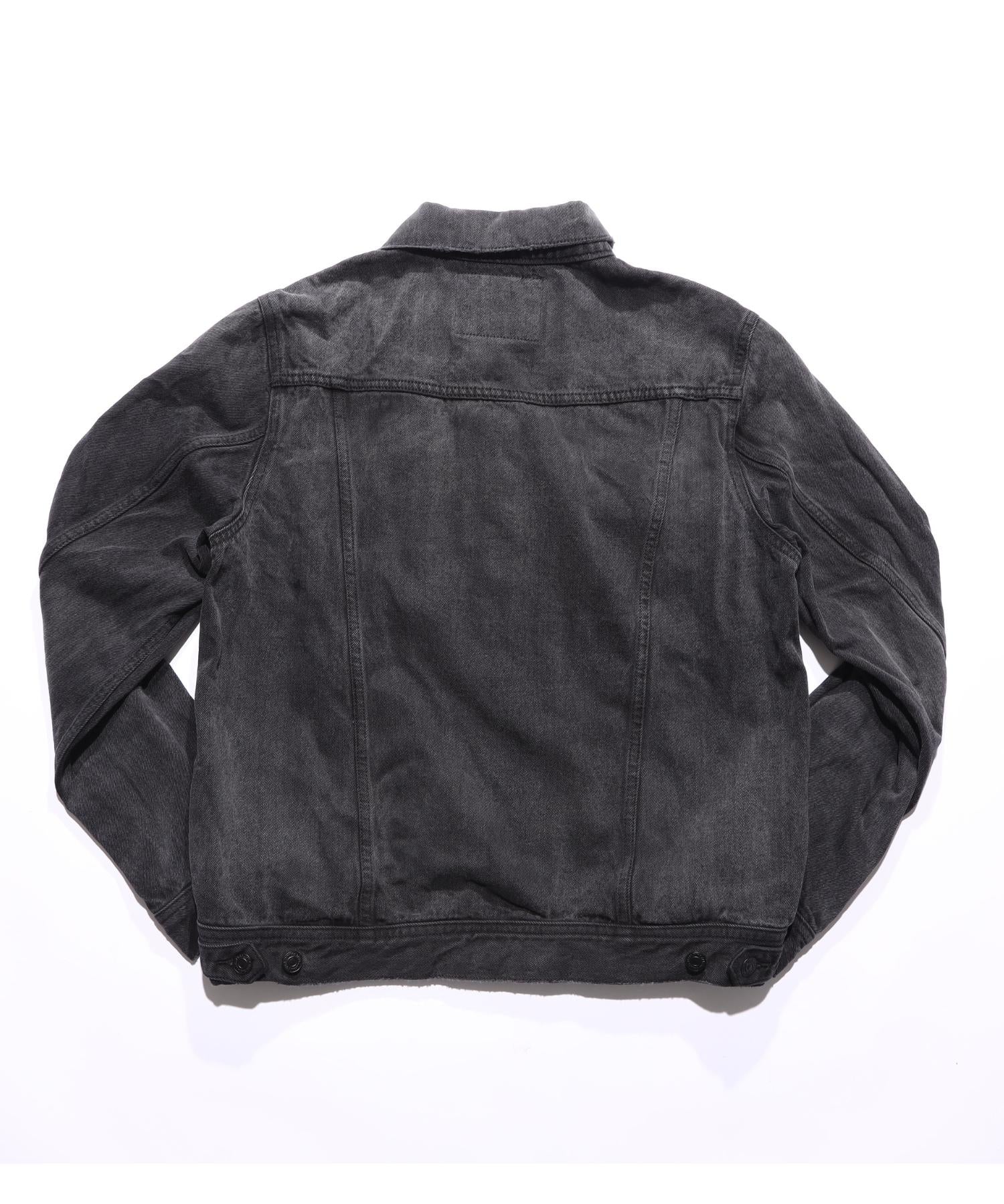 12oz SOFT BLACK DENIM TRUCKER JACKET