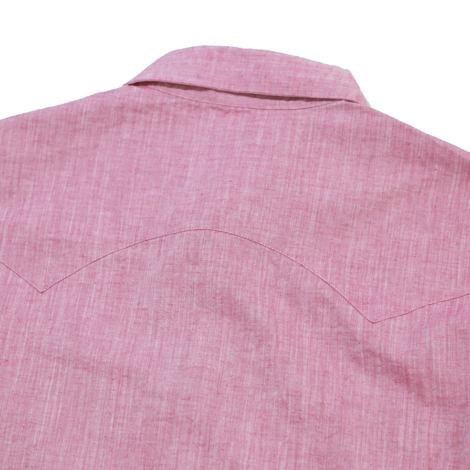 COTTON LINEN  CHAMBRAY SHIRTS／ PINK