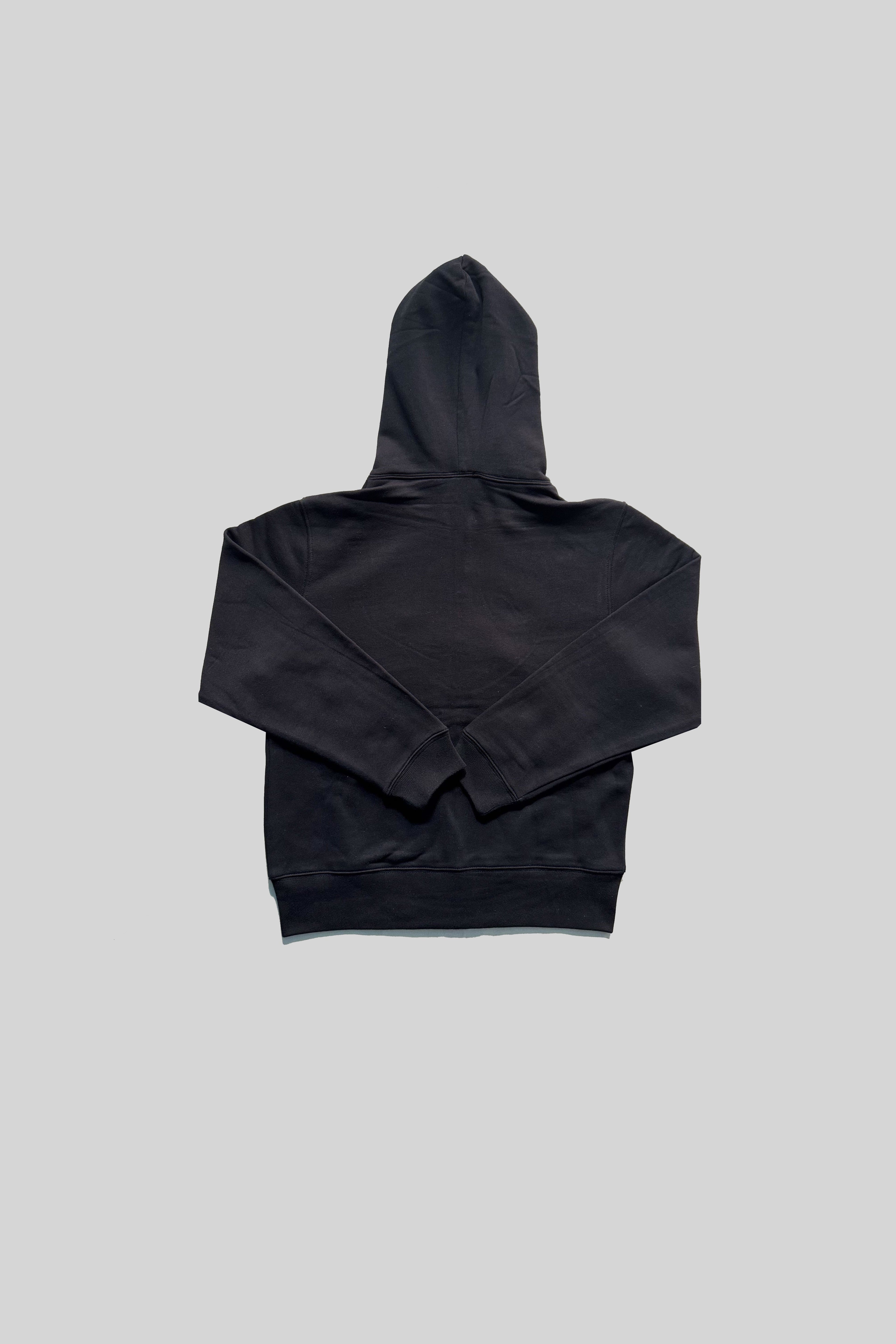 "A" LOGO ZIP-UP HOODIE(SPANGLE BLACK)