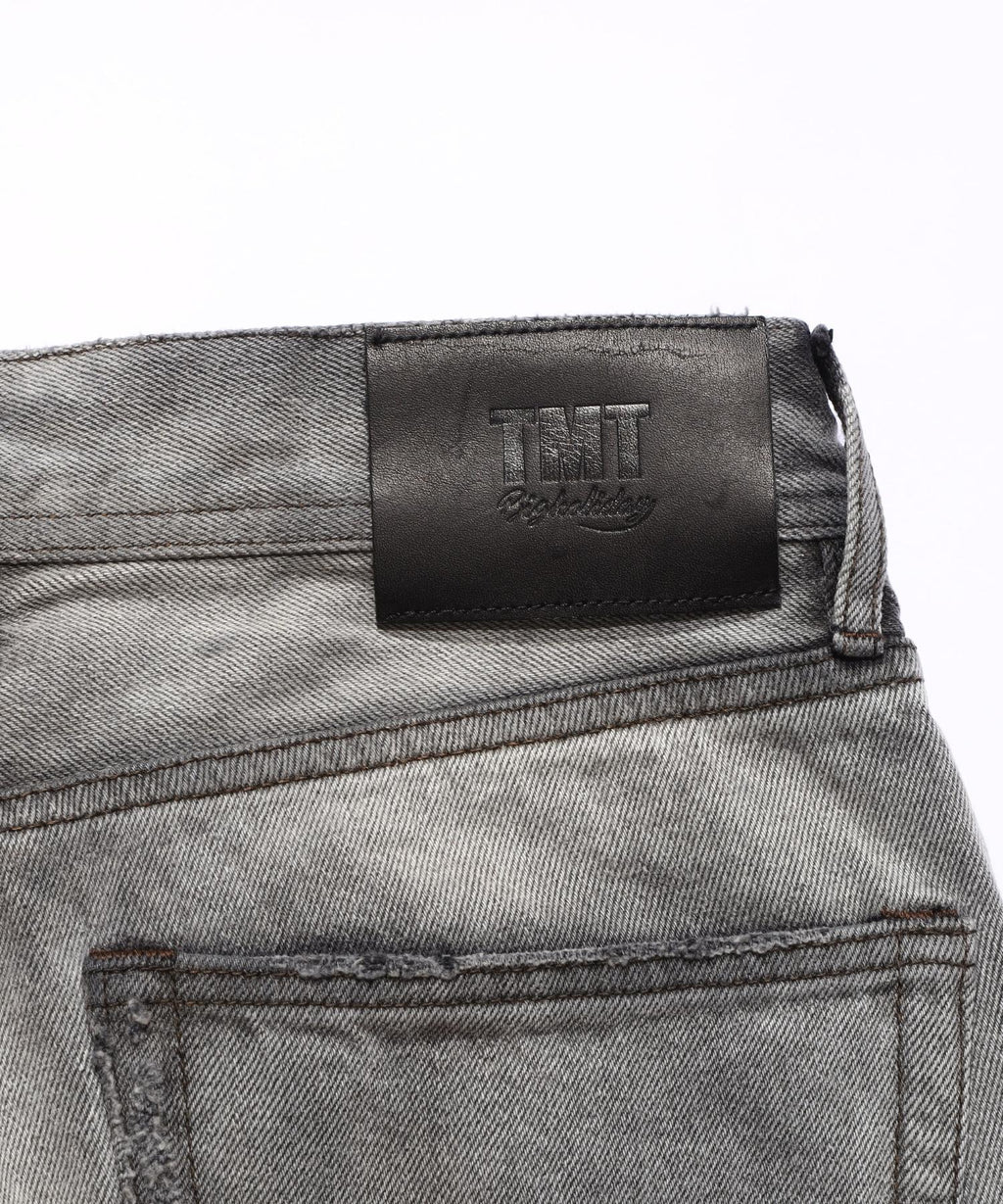 12oz SOFT BLACK DENIM 5P STRAIGHT