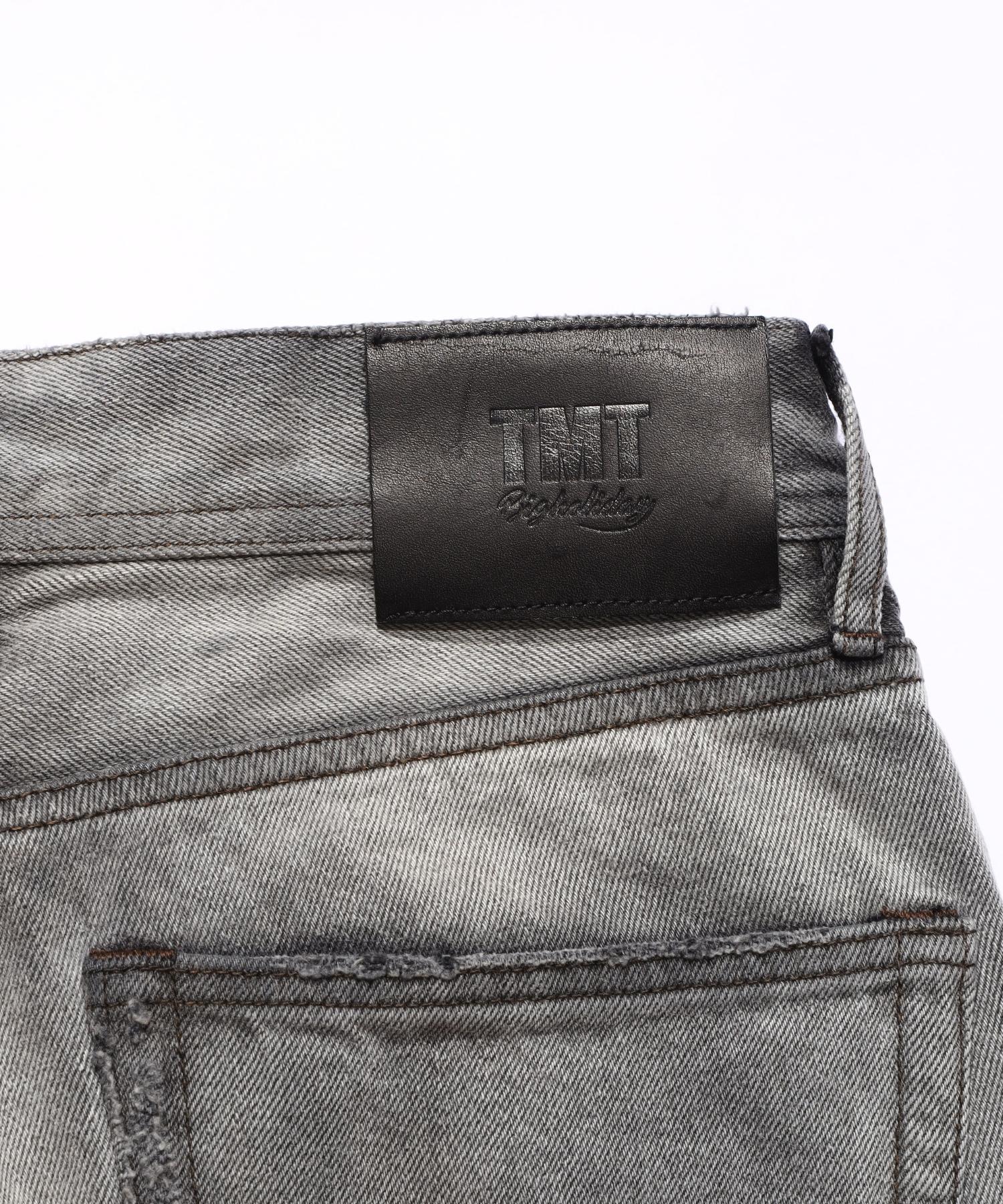 12oz SOFT BLACK DENIM 5P STRAIGHT