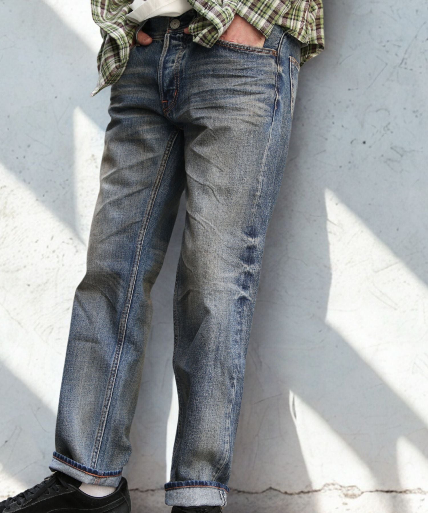 12oz SOFT DENIM 5P STRAIGHT／INDIGO LIGHT