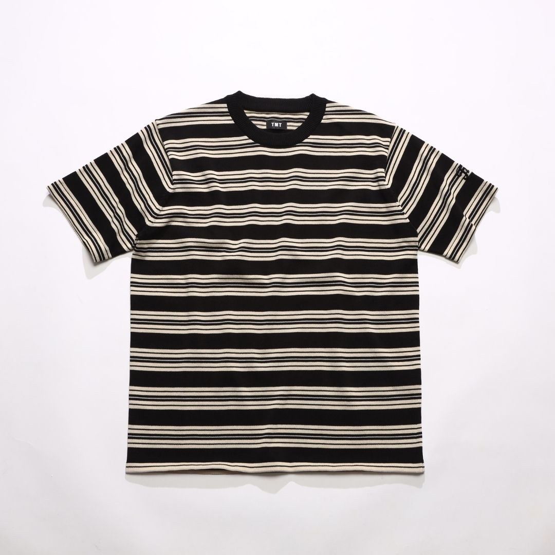 DRY KNIT BORDER T-SHIRTS