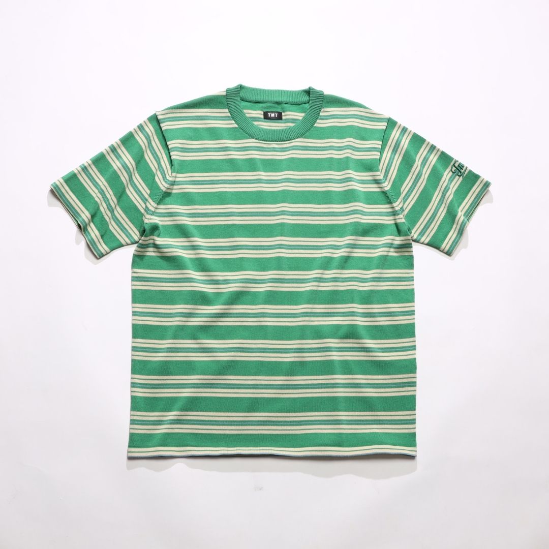 DRY KNIT BORDER T-SHIRTS