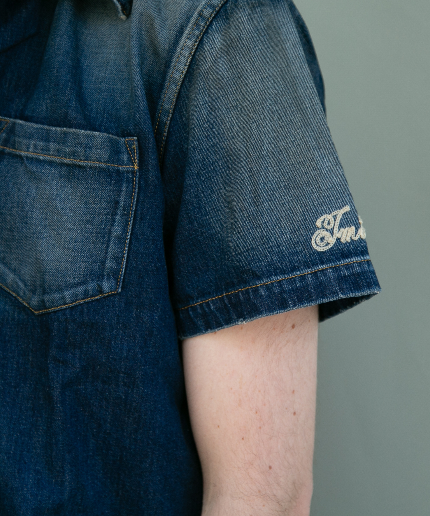 10oz DENIM SHORT SLEEVE SHIRTS（REGULAR FIT）