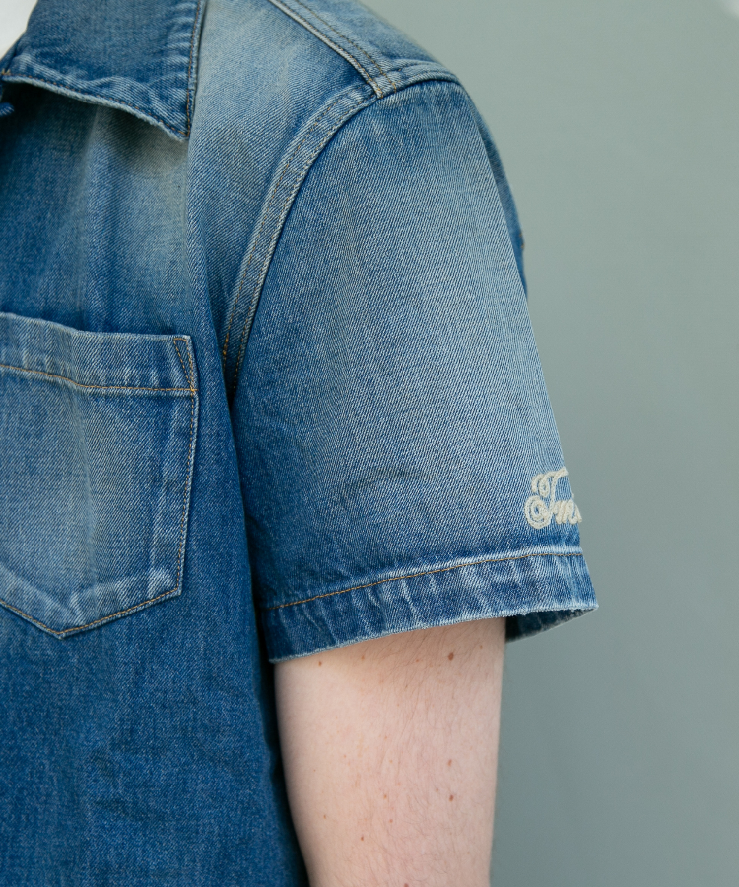 10oz DENIM SHORT SLEEVE SHIRTS（REGULAR FIT）