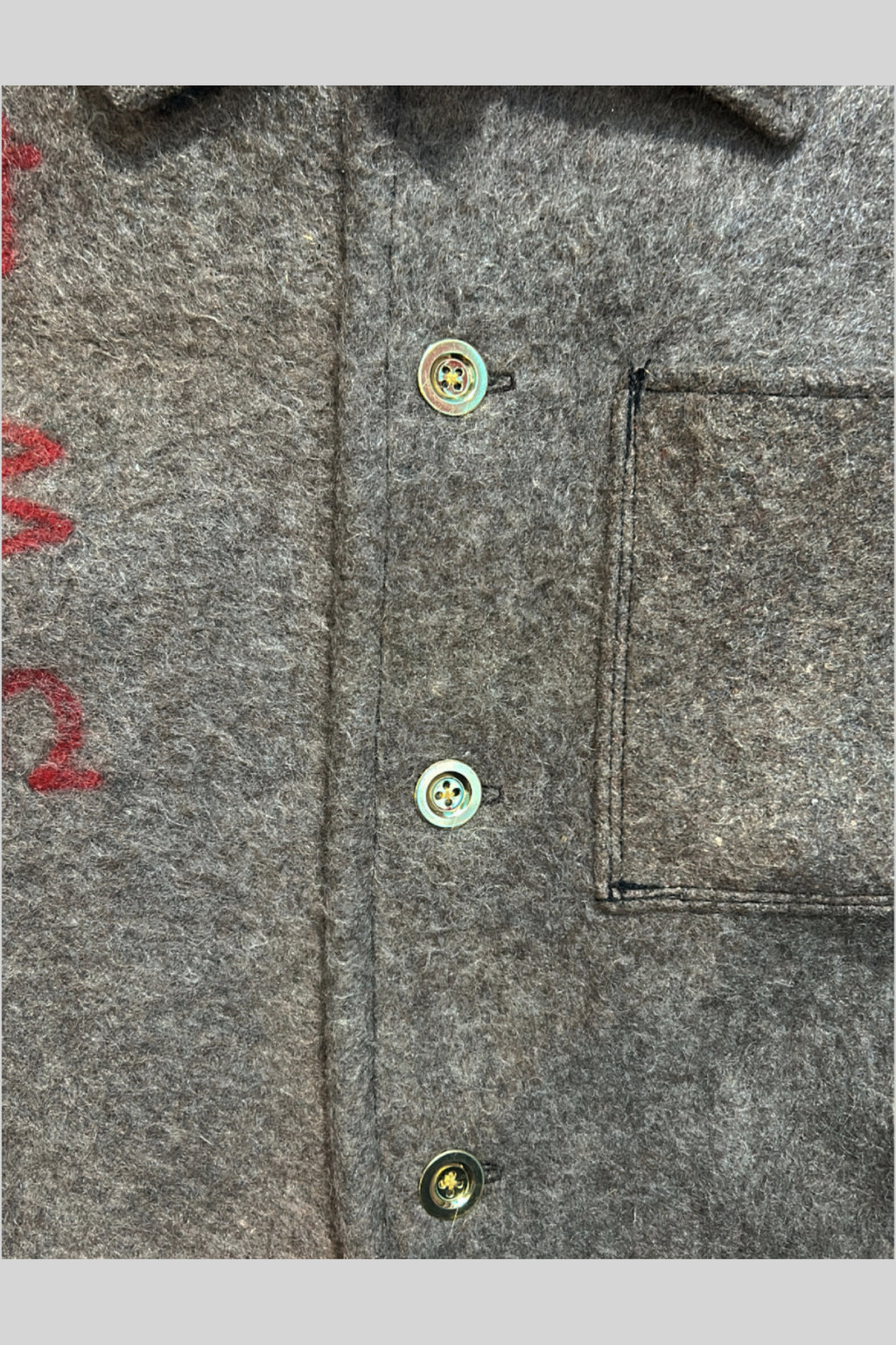 MILITARY WOOL TRUCKER JACKET(BROWN)