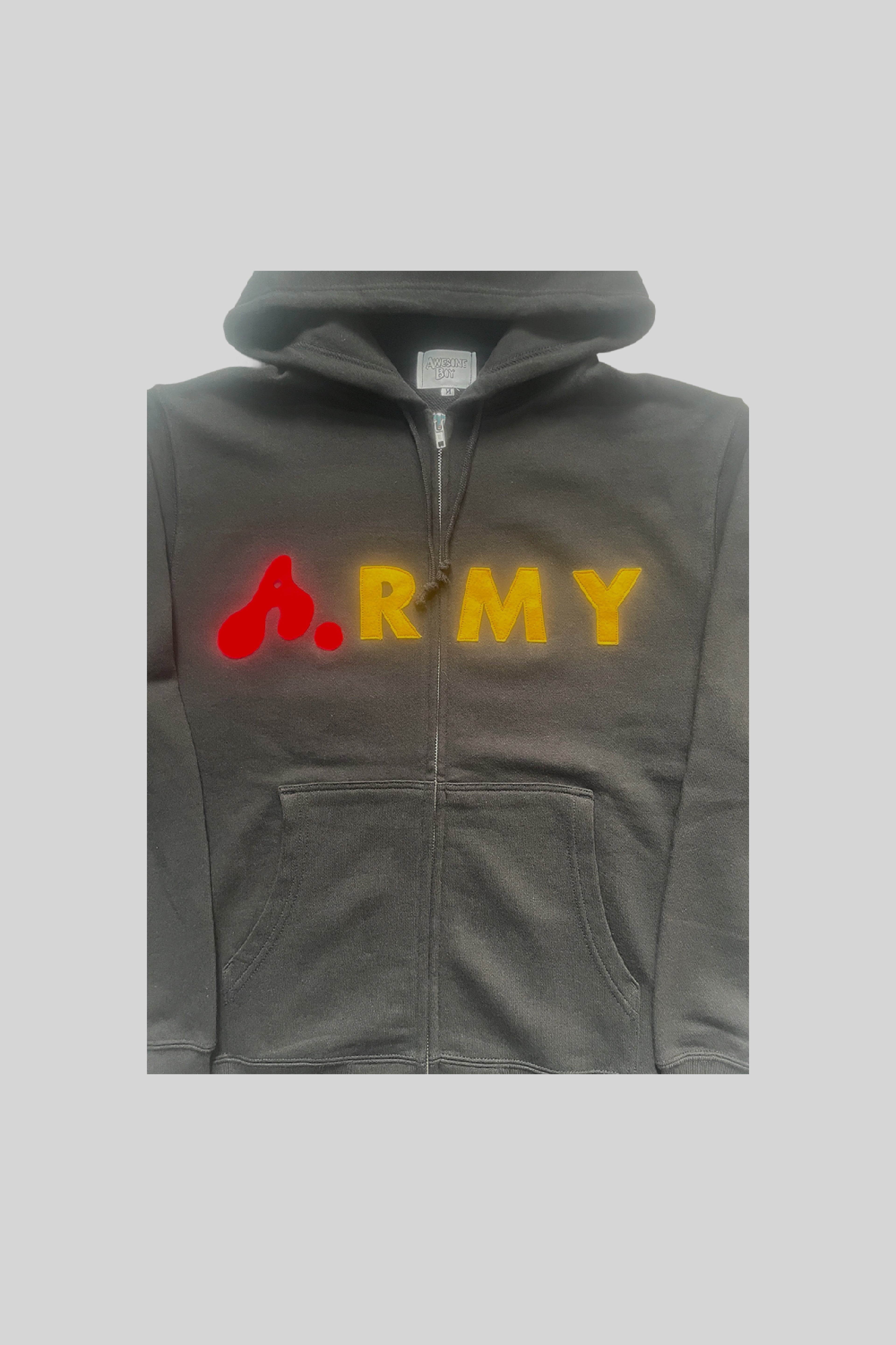 "A"RMY ZIP-UP HOODIE(part 1)